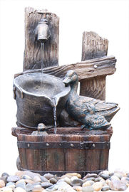 China Animals 3 Tier Water Fountain , Outdoor Patio Fountains For Garden / Courtyard supplier