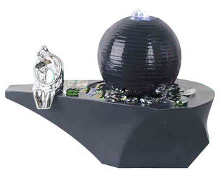 China Cast Ball Lighted Tabletop Water Fountain , Small Table Water Fountains supplier