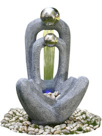 China Stainless Steel Material Cast Stone Fountains , Decorative Water Fountain With Pump supplier