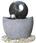 Polished Finishing Contemporary Sphere Garden Fountain With Lights 