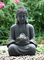 Outdoor Buddha Water Fountain For Garden , Customize Voltage Granite Color supplier