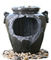 Traditional Black Marble Cast Stone Fountains Outdoor In Magnesia Material supplier