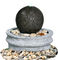 Modern Black Marble Outdoor Sphere Water Fountains For Garden supplier