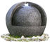 Customized 28&quot; Pipping Outdoor Sphere Water Fountains In Cement Material supplier