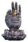 Small Polyesin Lord Buddha Statue Water Fountain , Buddha Seated On Lotus supplier