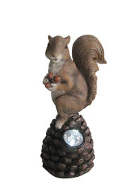 China Decorative Squirrel Solar Powered Animal Garden Lights With Spotlight supplier