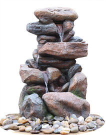 China Contemporary Hand Cast Large Rock Fountain For Patios / Aquaria supplier