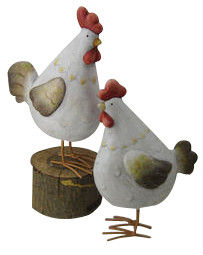 China S017TC Unique Rooster Animal Garden Ornaments Weather Resistant supplier