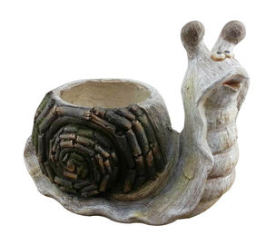 China 19&quot; Natural Snail Decorative Outdoor Planters For Garden / Patios  supplier