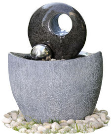 China Polished Finishing Contemporary Sphere Garden Fountain With Lights  supplier