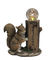 Classical Squirrel Welcome Garden Solar Light , Animal Solar Lights Outdoor With Glass Ball supplier