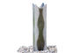 Cylinder Shaped Cast Stone Garden Fountains / Large Outdoor Fountains  supplier
