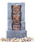Stone Step 3 Tier Outdoor Fountain , Exterior Water Fountains In Granite Color supplier